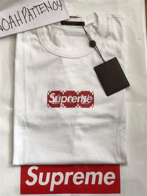 supreme lv tee 2000|Supreme, Louis Vuitton Box Logo Tee Size 4L Available For .